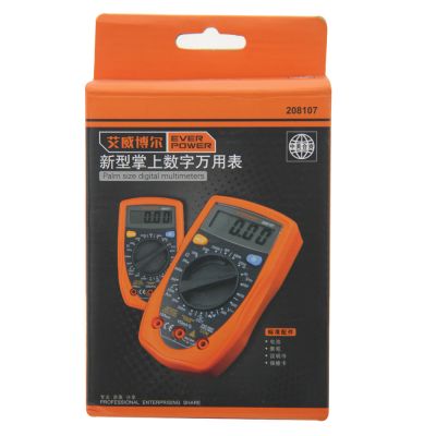 新型掌上数字万用表_208107/电池9V/小型_艾威博尔/EVERPOWER
