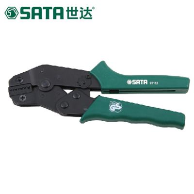 精密欧式端子压接钳7.5“(0.14-2.5MM2)_91112_世达/SATA