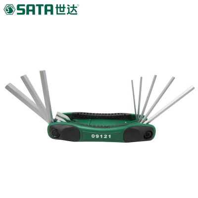 8件套折叠公制内六角1.5-8MM_09121_世达/SATA