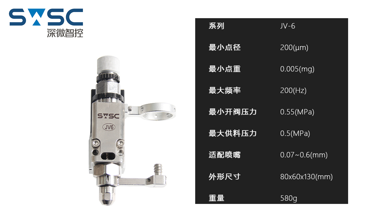 深微智控SWSC精密电磁喷射点胶阀VBT-JV6