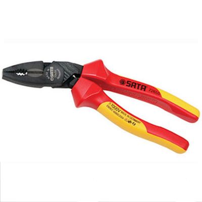 省力型VDE绝缘耐压钢丝钳7.5“_72655_世达/SATA