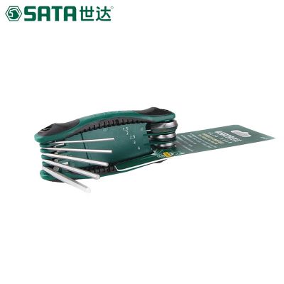 8件套折叠公制内六角1.5-8MM_09121_世达/SATA